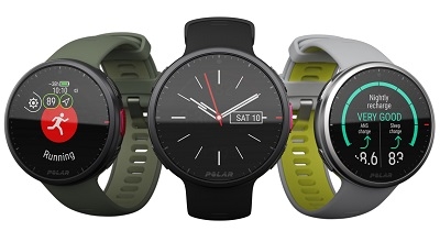 Polar VANTAGE V2 HR óra (fekete, fekete szíjjal)